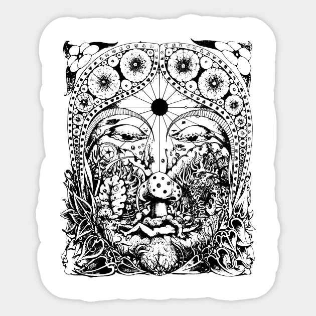 TRIP FACE Sticker by TheCosmicTradingPost